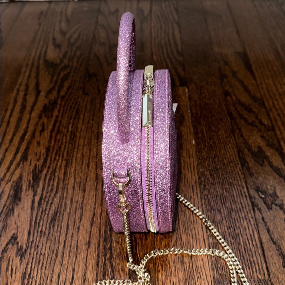 Kate Spade Andi Glitter Mini Canteen Crossbody Bag in Candied Lilac - Picture 4 of 11